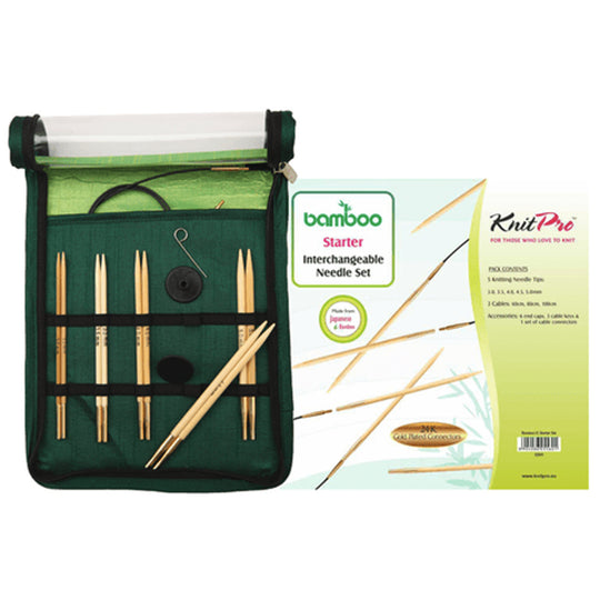 Bamboo Udskiftelige Rundpindesæt - Begynder - KnitPro