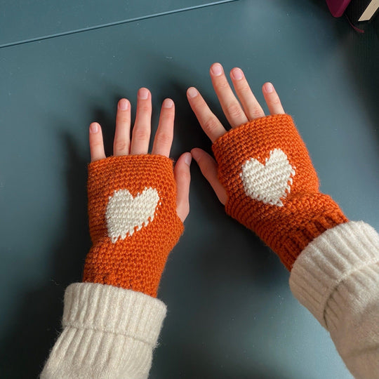 Heart Warmers - Fingerløse vanter